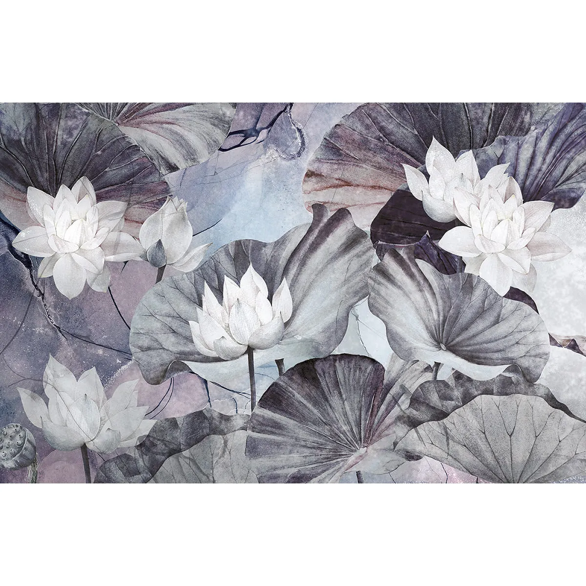 Бесшовное дизайнерское панно Citydecor Blossom 14 на флизелиновой основе 400x270 см