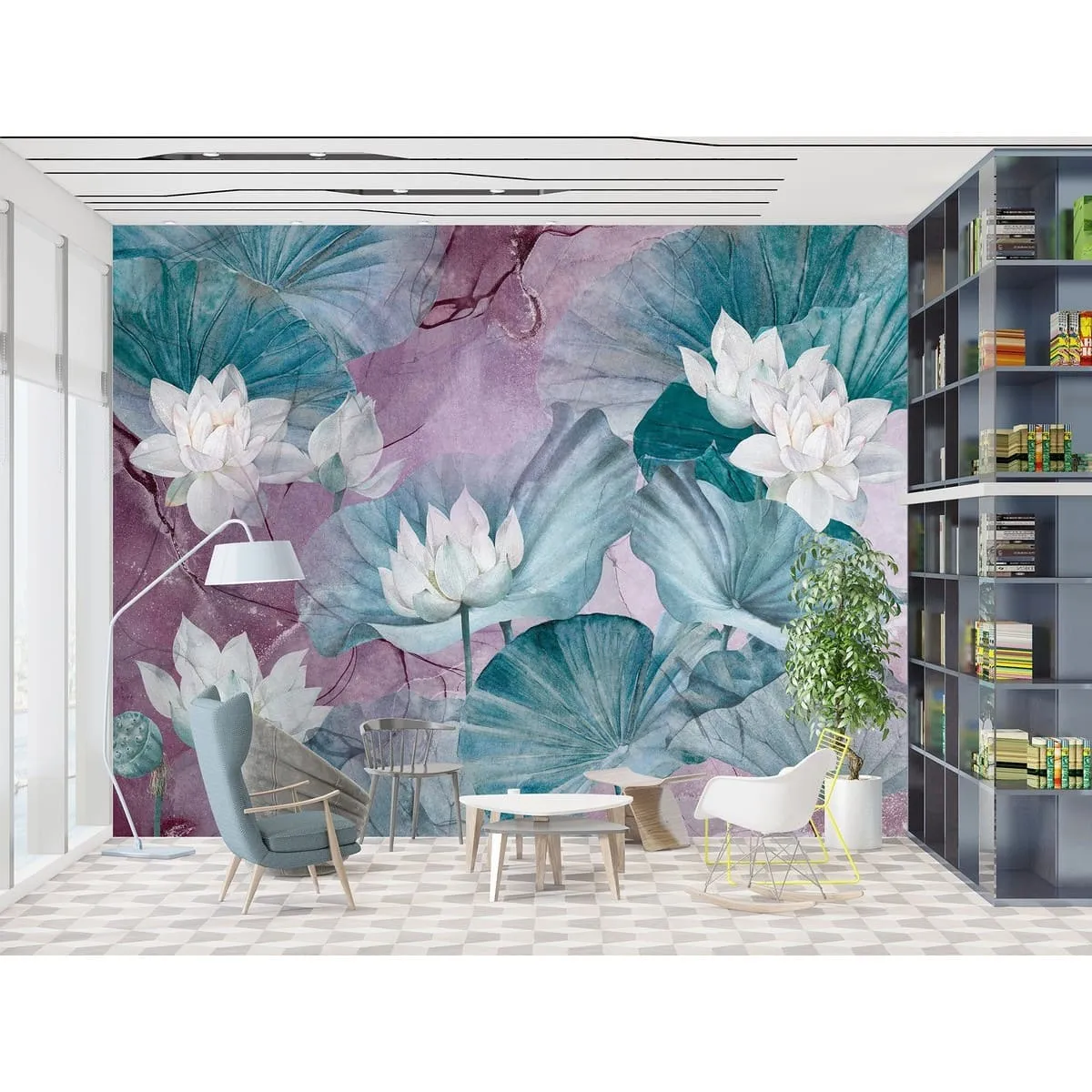 Бесшовное дизайнерское панно Citydecor Blossom 17 на флизелиновой основе 400x270 см