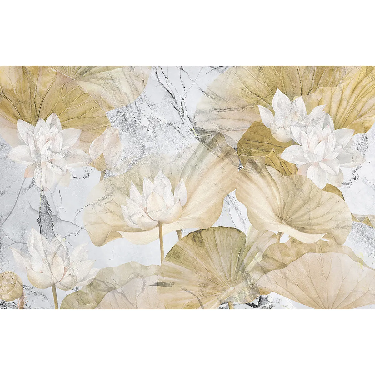 Бесшовное дизайнерское панно Citydecor Blossom 21 на флизелиновой основе 400x270 см