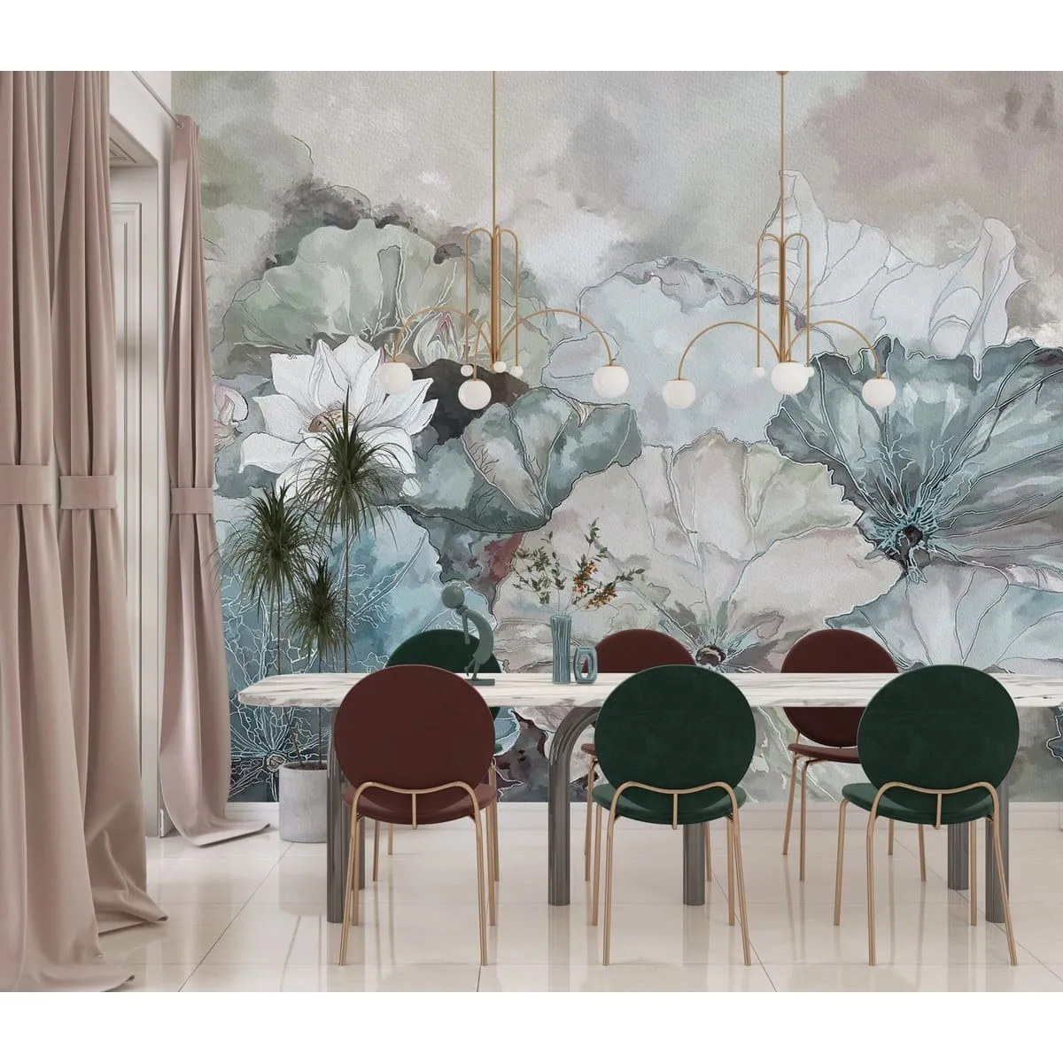 Бесшовные дизайнерские фотообои Citydecor Blossom 27 на флизелиновой основе 400x270 см