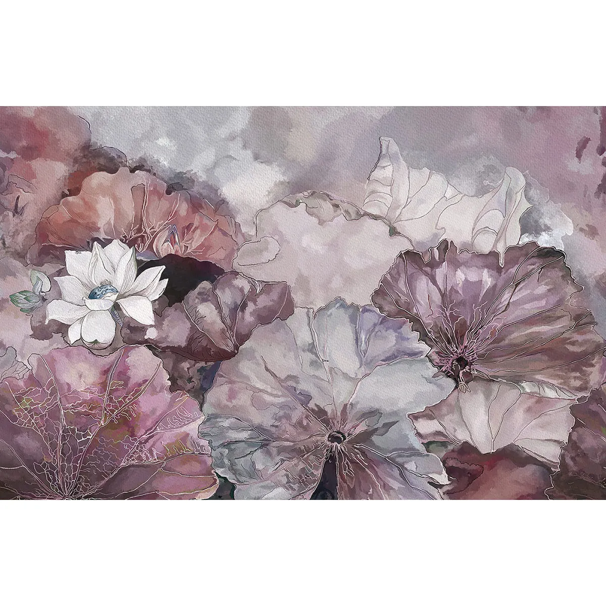 Дизайнерские фотообои рулонные Citydecor Blossom 4 на флизелиновой основе 400x260 см