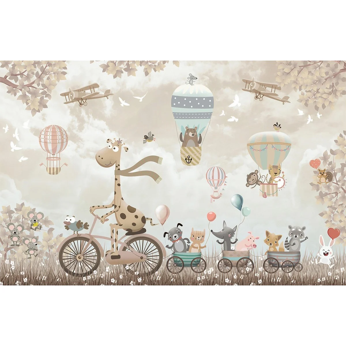 Фотообои рулонные Citydecor Cute&Lovely 17 на флизелиновой основе 400x260 см