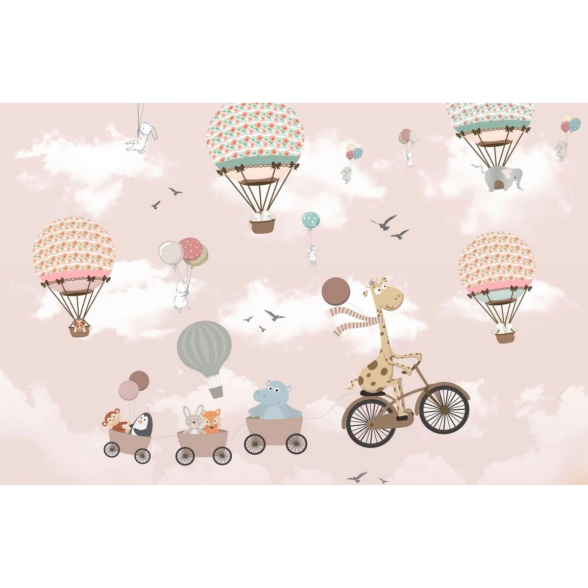 Бесшовное панно Citydecor Cute&Lovely 6 на флизелиновой основе 400x270 см