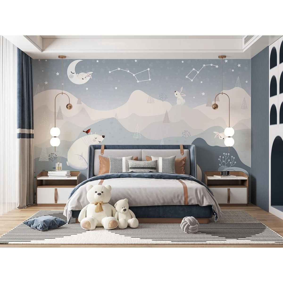 Бесшовное панно Citydecor Cute&Lovely 7 на флизелиновой основе 400x270 см