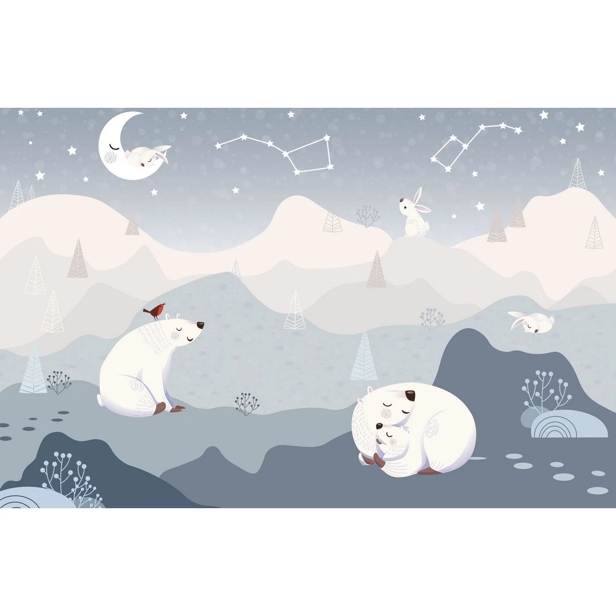 Бесшовное панно Citydecor Cute&Lovely 7 на флизелиновой основе 400x270 см