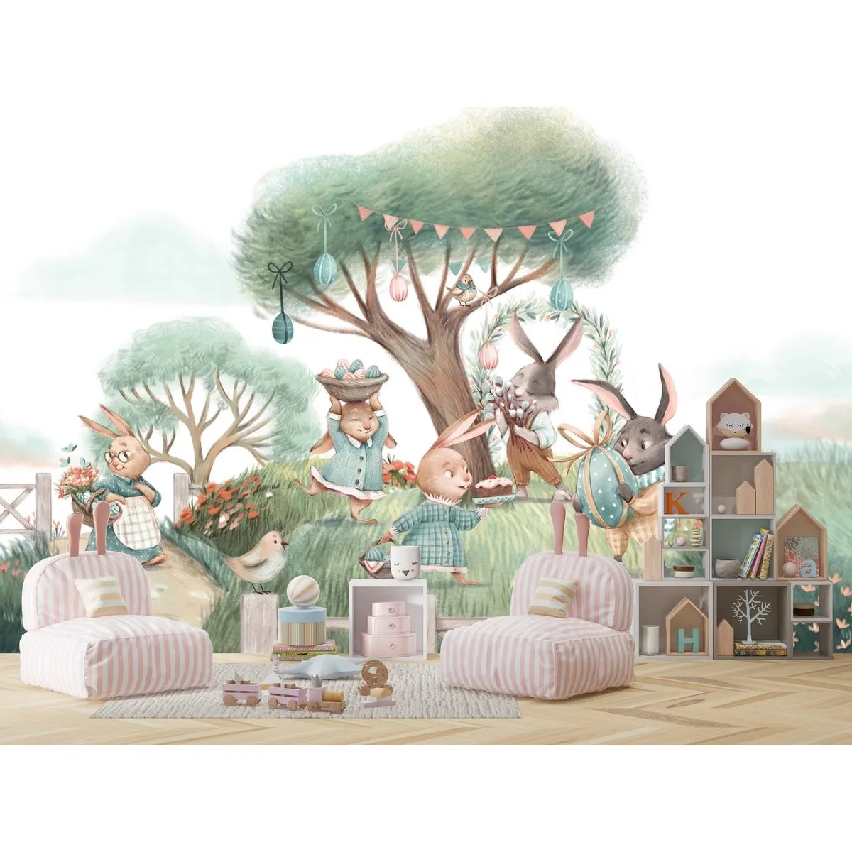 Бесшовное панно Citydecor Детская 375 на флизелиновой основе 400x270 см