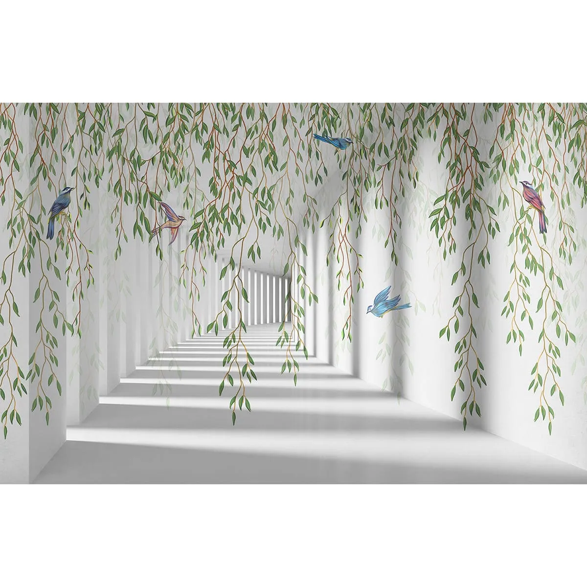 Фотообои рулонные Citydecor Flower Tunnel 3d 1 на флизелиновой основе 400x260 см