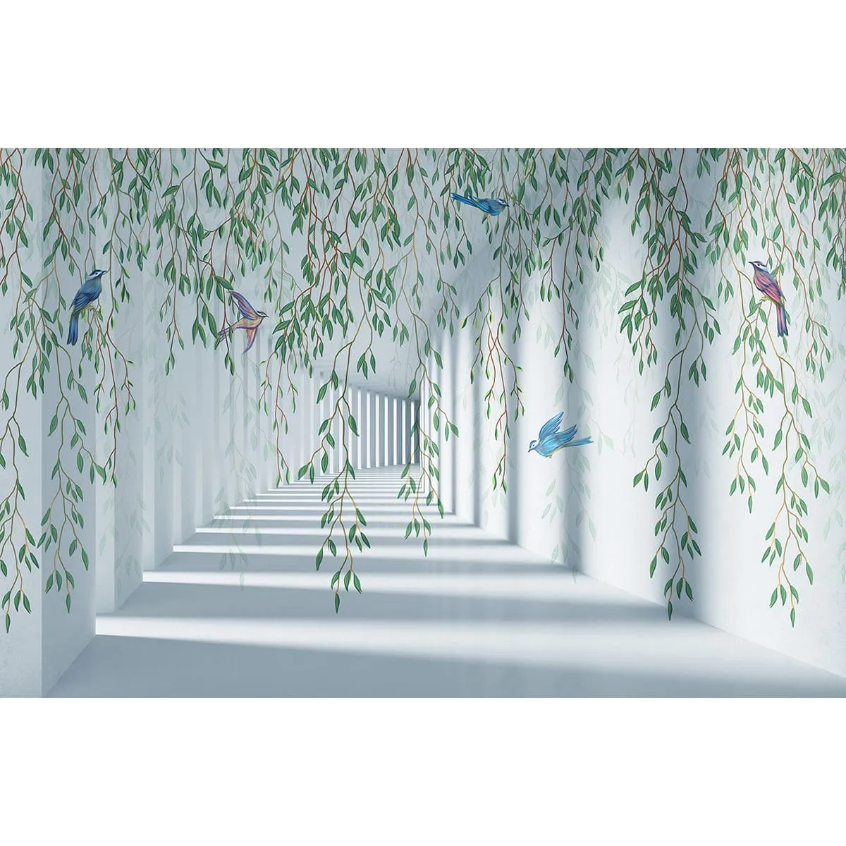 Фотообои рулонные Citydecor Flower Tunnel 3d 2 на флизелиновой основе 400x260 см