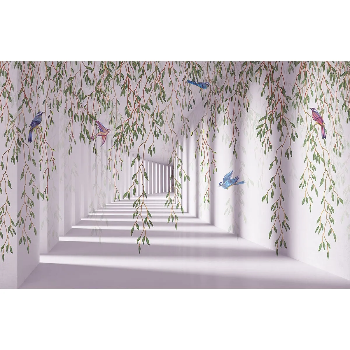 Фотообои рулонные Citydecor Flower Tunnel 3d 5 на флизелиновой основе 400x260 см