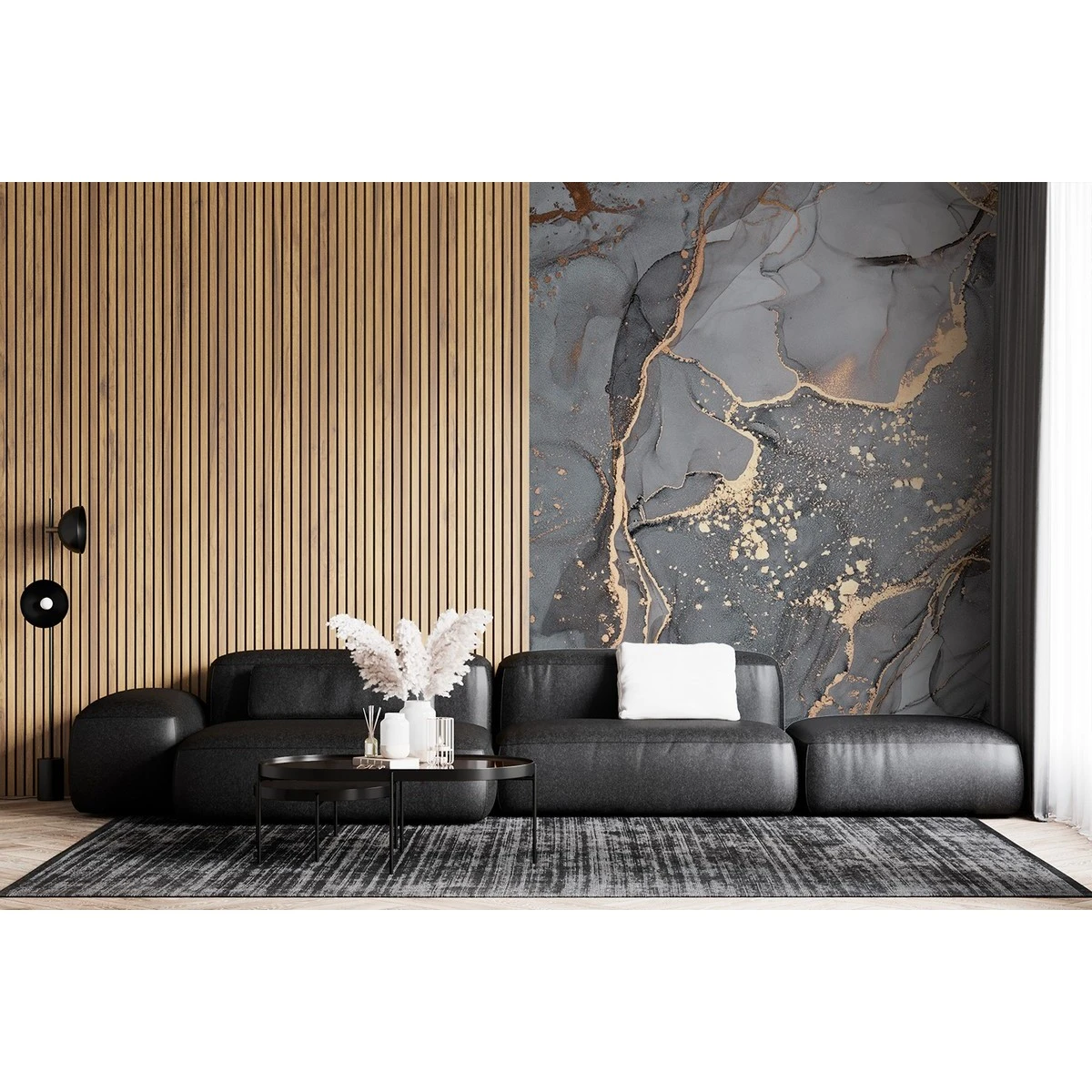Бесшовное панно Citydecor Флюид Арт 34 на флизелиновой основе 400x270 см