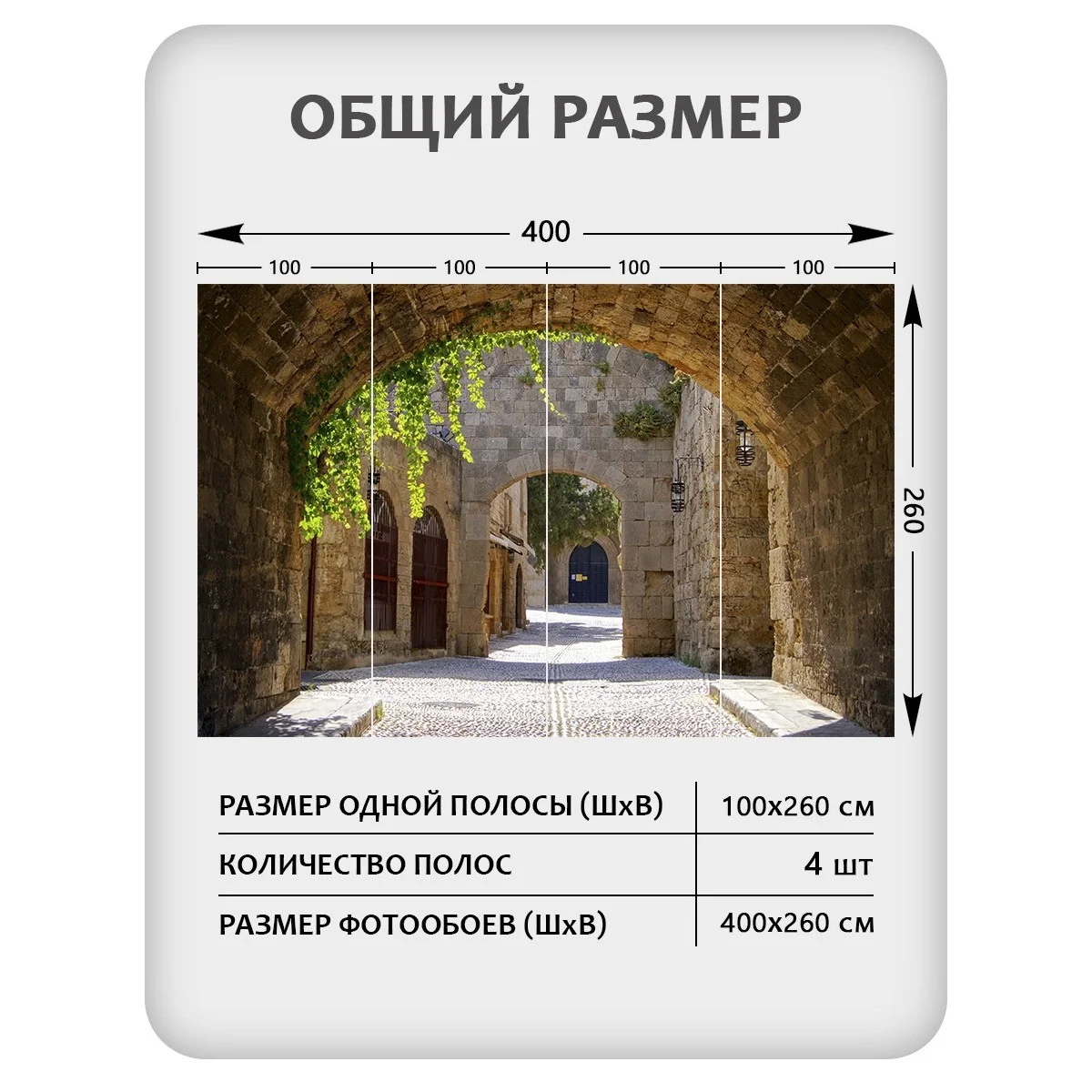 Фотообои рулонные Citydecor Фреска 40 на флизелиновой основе 400x260 см