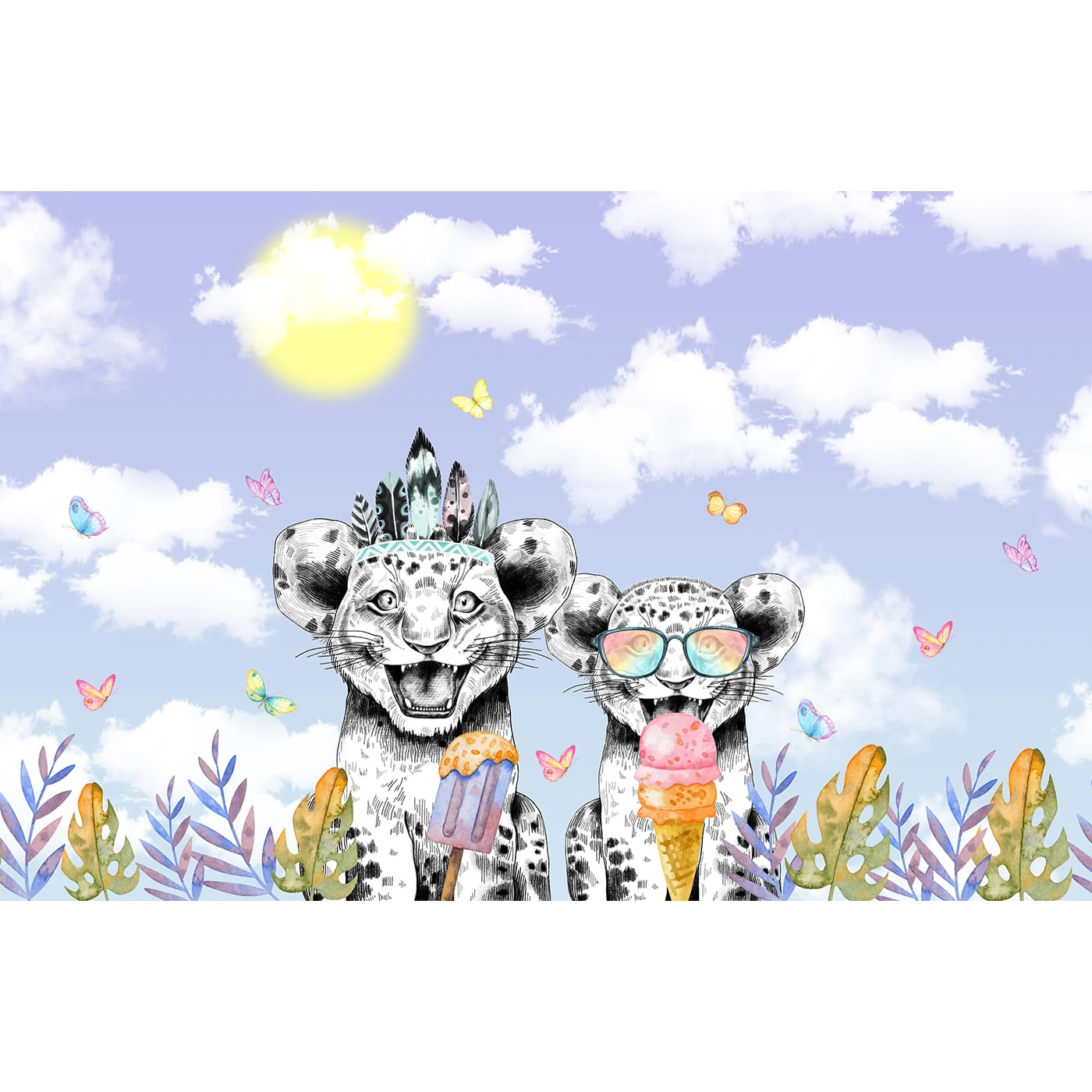 Бесшовное панно Citydecor Fun 10 на флизелиновой основе 400x270 см