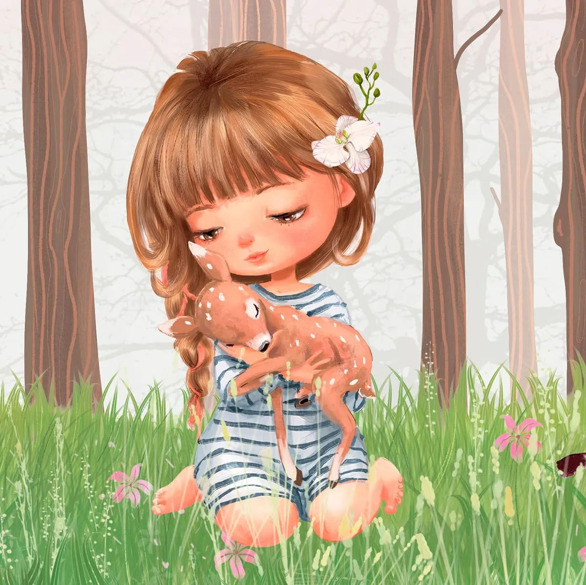 Дизайнерские фотообои рулонные Citydecor Magic Forest 2 на флизелиновой основе 400x260 см