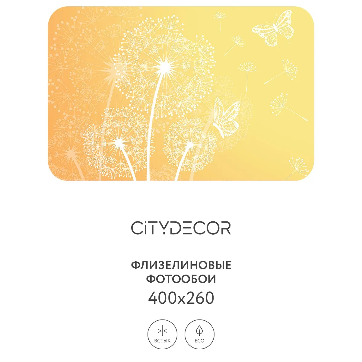 Фотообои рулонные Citydecor Невесомость 4 на флизелиновой основе 400x260 см