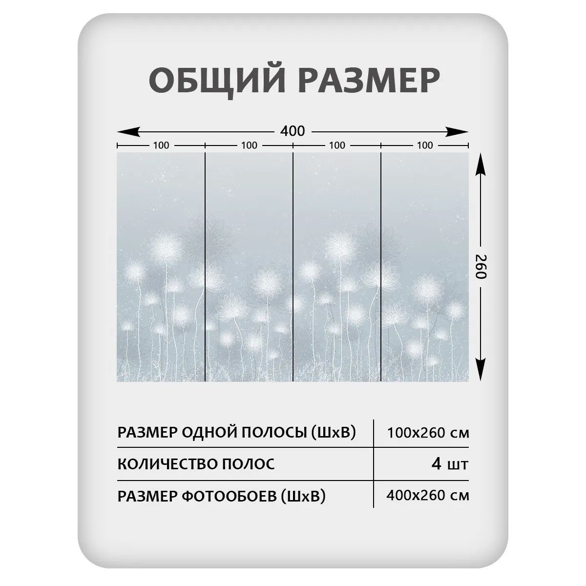 Фотообои рулонные Citydecor Невесомость 42 на флизелиновой основе 400x260 см