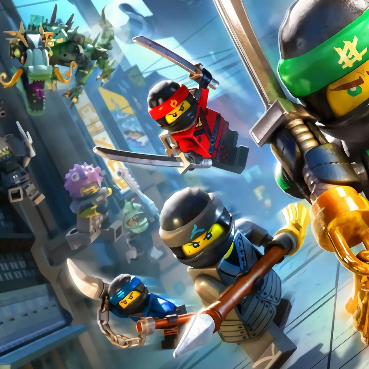 Фотообои рулонные Citydecor Ниндзяго: Навстречу приключениям 6 на флизелиновой основе 400x260 см