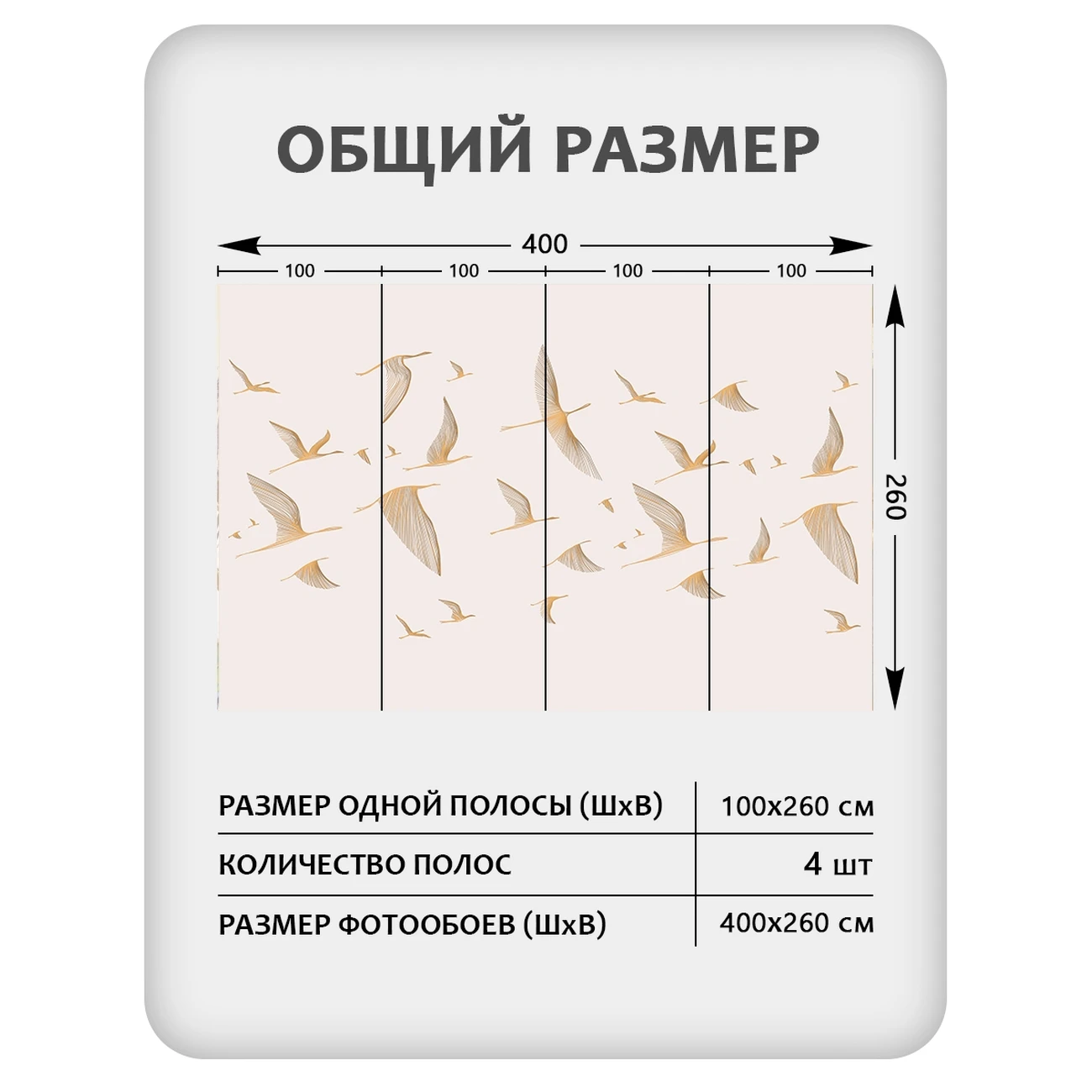 Фотообои рулонные Citydecor Perfect Lines 67 на флизелиновой основе 400x260 см