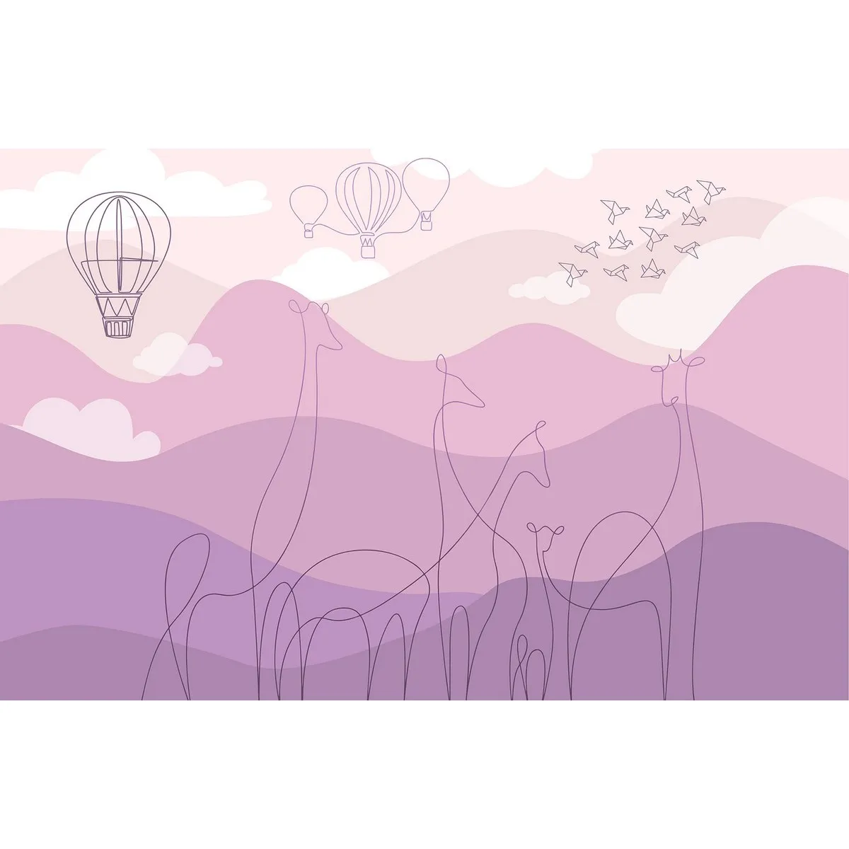 Фотообои рулонные Citydecor Perfect Lines Kids 2 на флизелиновой основе 400x260 см