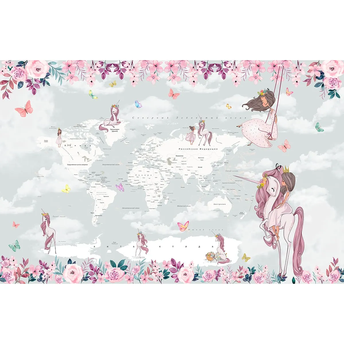 Дизайнерские фотообои рулонные Citydecor Princess 10 на флизелиновой основе 400x260 см