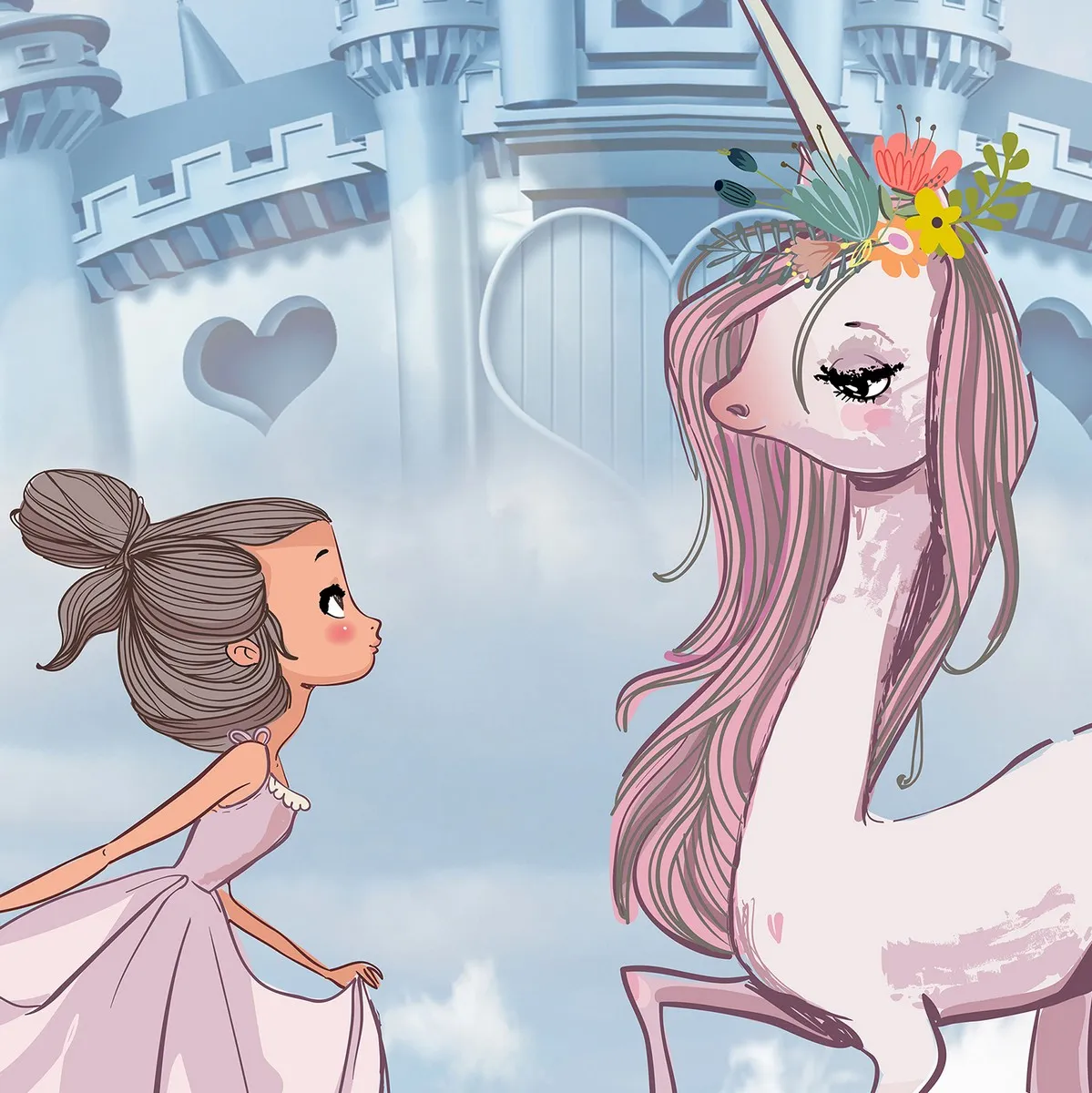 Дизайнерские фотообои рулонные Citydecor Princess 7 на флизелиновой основе 400x260 см 