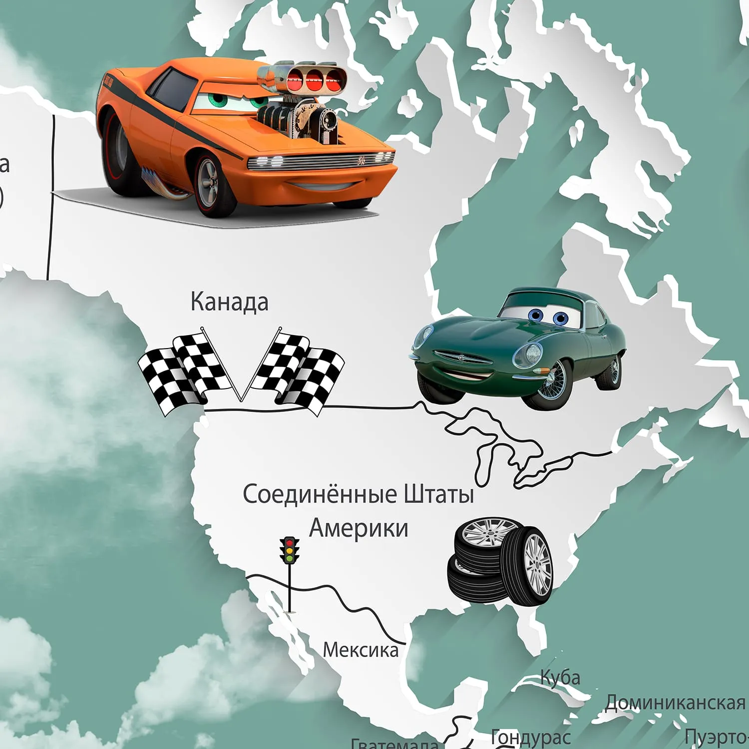 Дизайнерские фотообои рулонные Citydecor Superhero Молния МакКвин 1 на флизелиновой основе 400x260 см