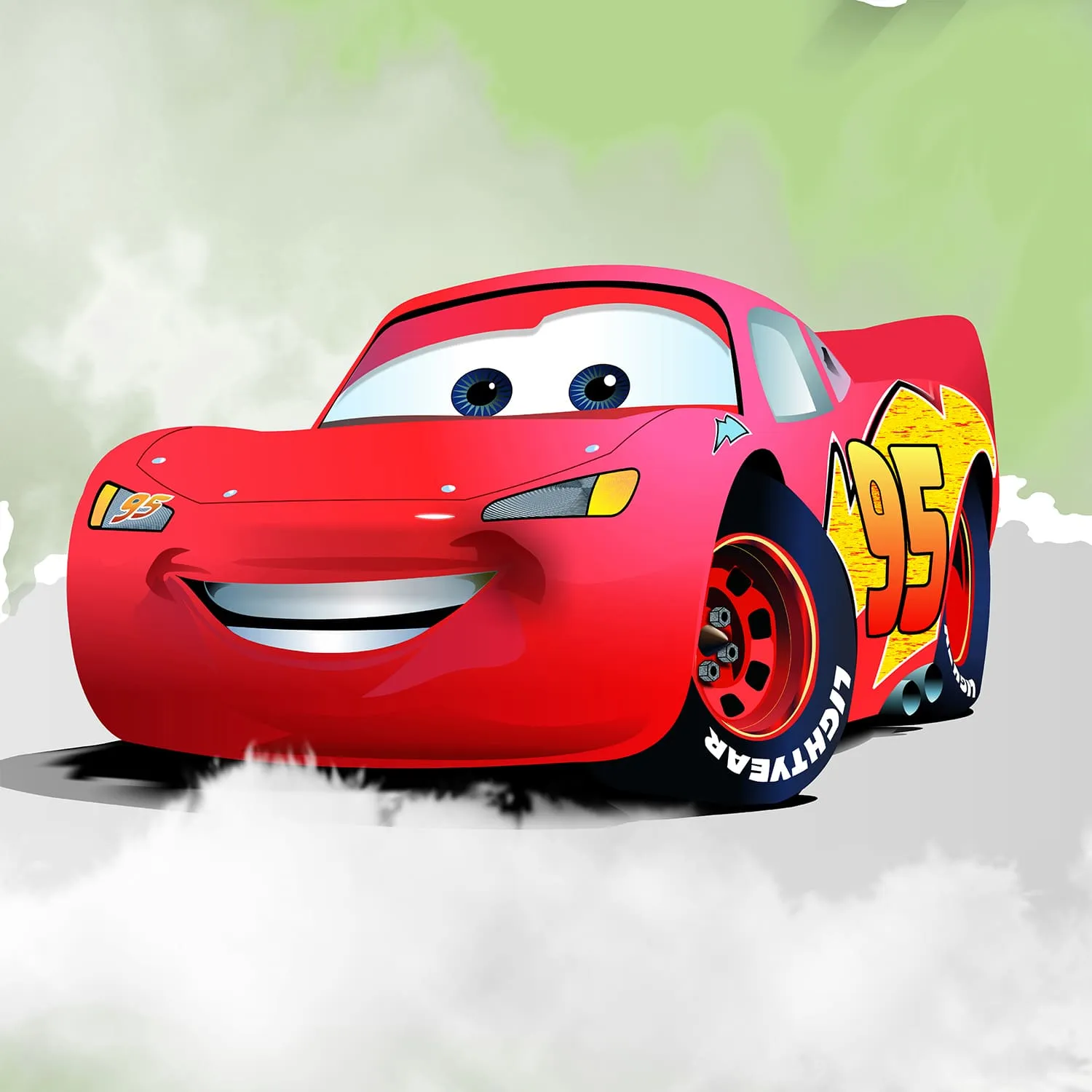 Дизайнерские фотообои рулонные Citydecor Superhero Молния МакКвин 3 на флизелиновой основе 400x260 см