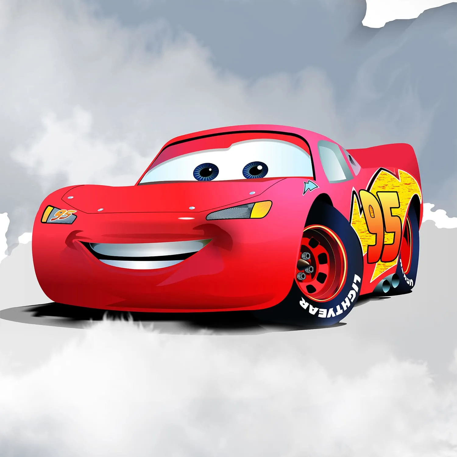 Дизайнерские фотообои рулонные Citydecor Superhero Молния МакКвин 4 на флизелиновой основе 400x260 см