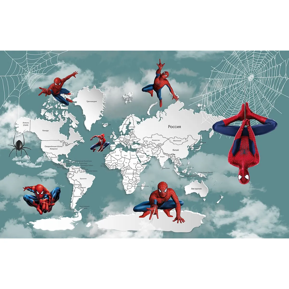 Дизайнерские фотообои рулонные Citydecor Superhero Spider-Man 2 на флизелиновой основе 400x260 см