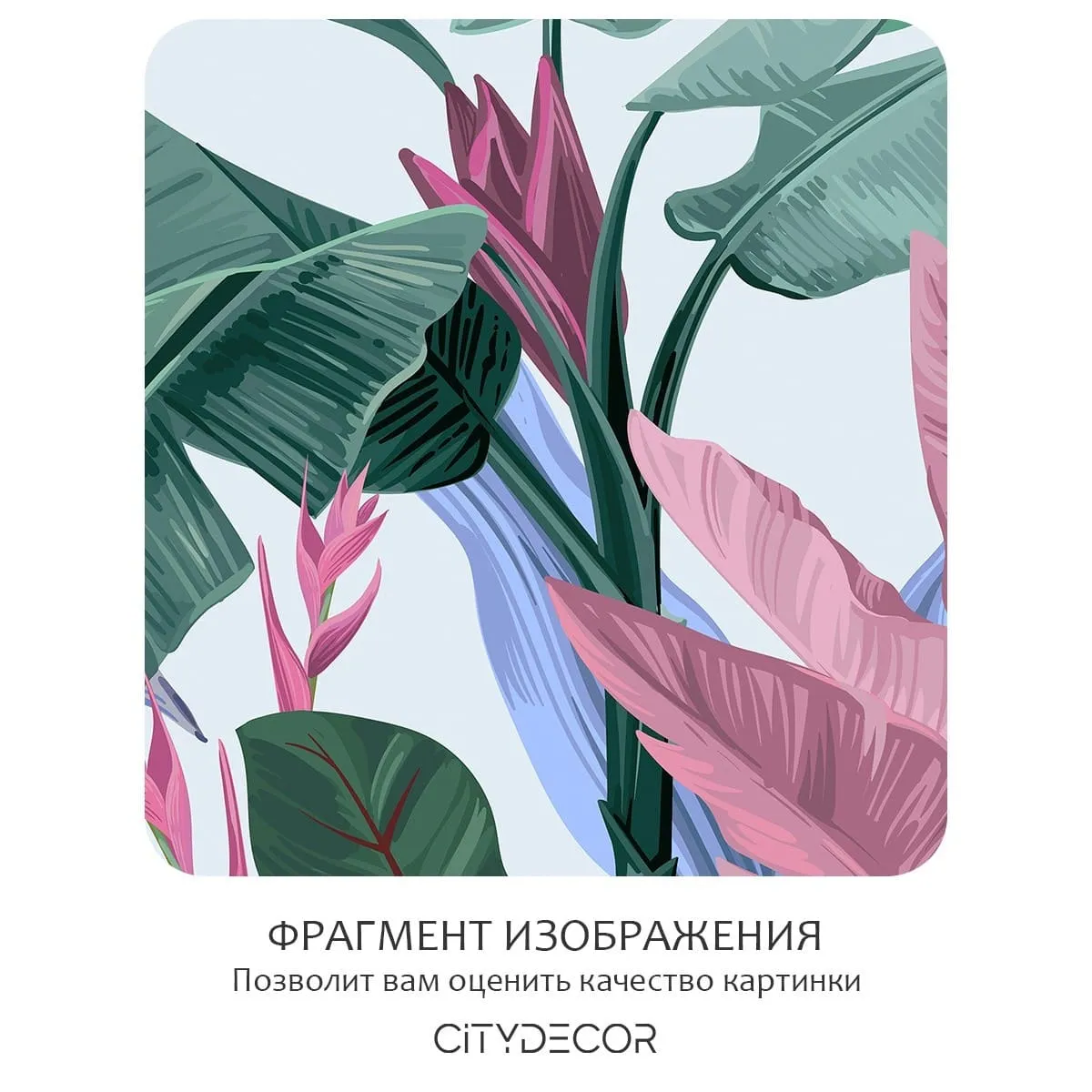 Фотообои рулонные Citydecor Знойные тропики 25 на флизелиновой основе 400x260 см