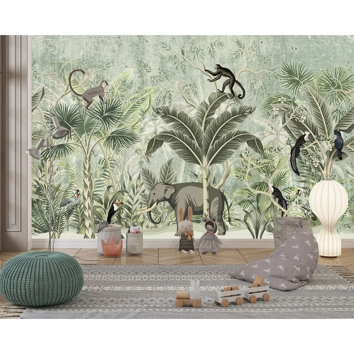 Бесшовное панно Citydecor Знойные тропики 7 на флизелиновой основе 400x270 см