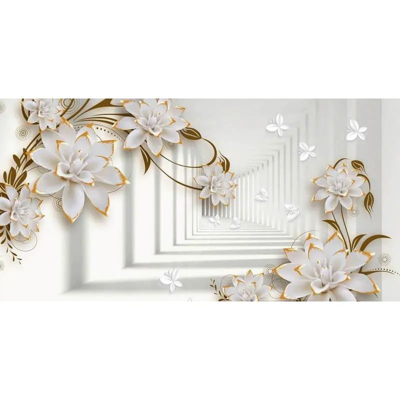Фотообои рулонные Citydecor Цветочная абстракция 8 3D на флизелиновой основе 500x254 см