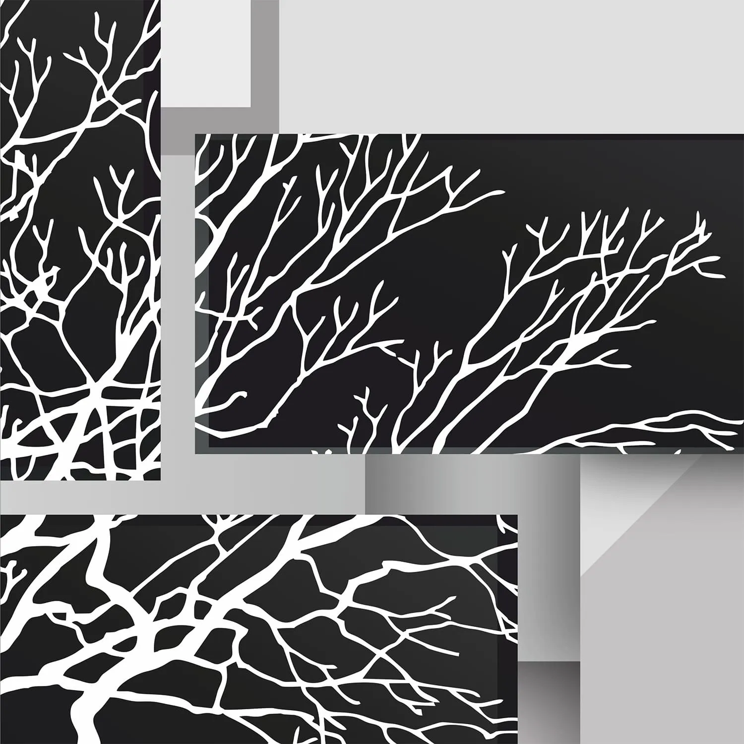 Бесшовное панно Citydecor Дерево 3D Инь-Янь на флизелиновой основе 500x270 см