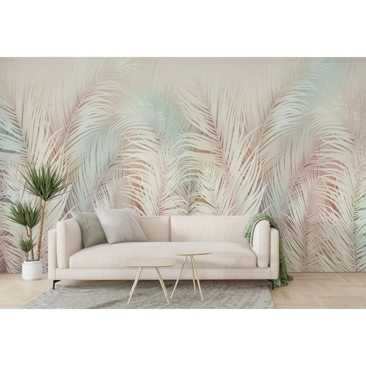 Бесшовные фотообои Citydecor Пальмовые листья AIR 70 на флизелиновой основе 500x270 см