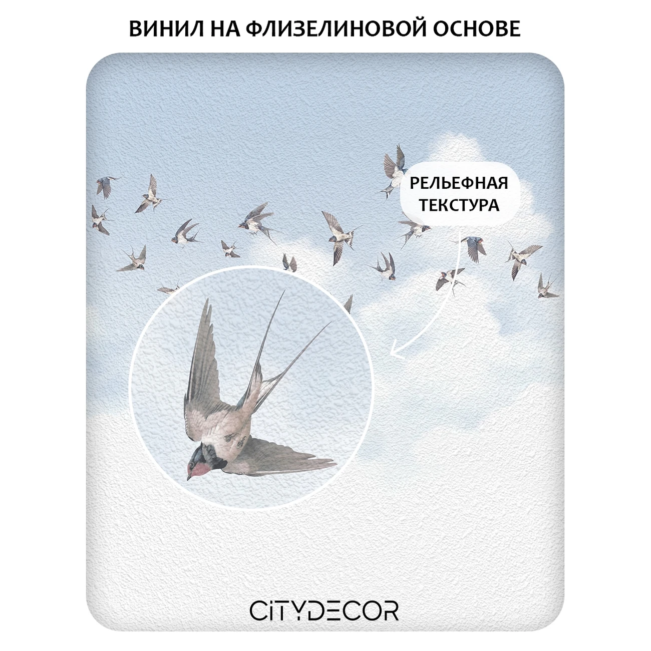 Фотообои рулонные Citydecor Air 11 на флизелиновой основе 500x260 см