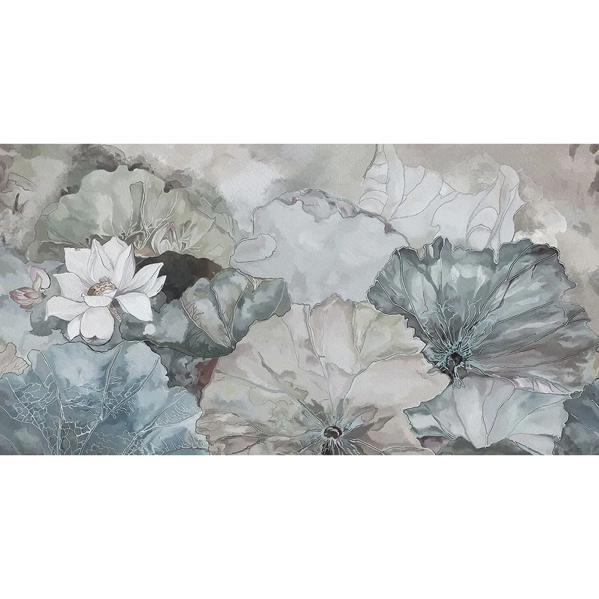 Бесшовное дизайнерское панно Citydecor Blossom 27 на флизелиновой основе 500x270 см