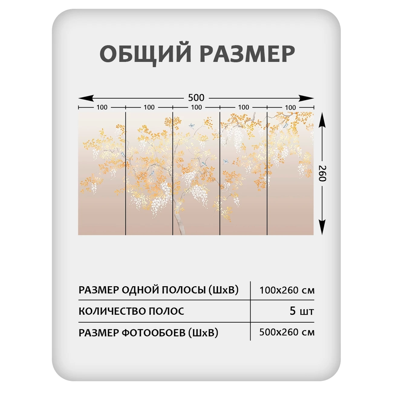 Фотообои рулонные Citydecor Blossom 28 на флизелиновой основе 500x260 см