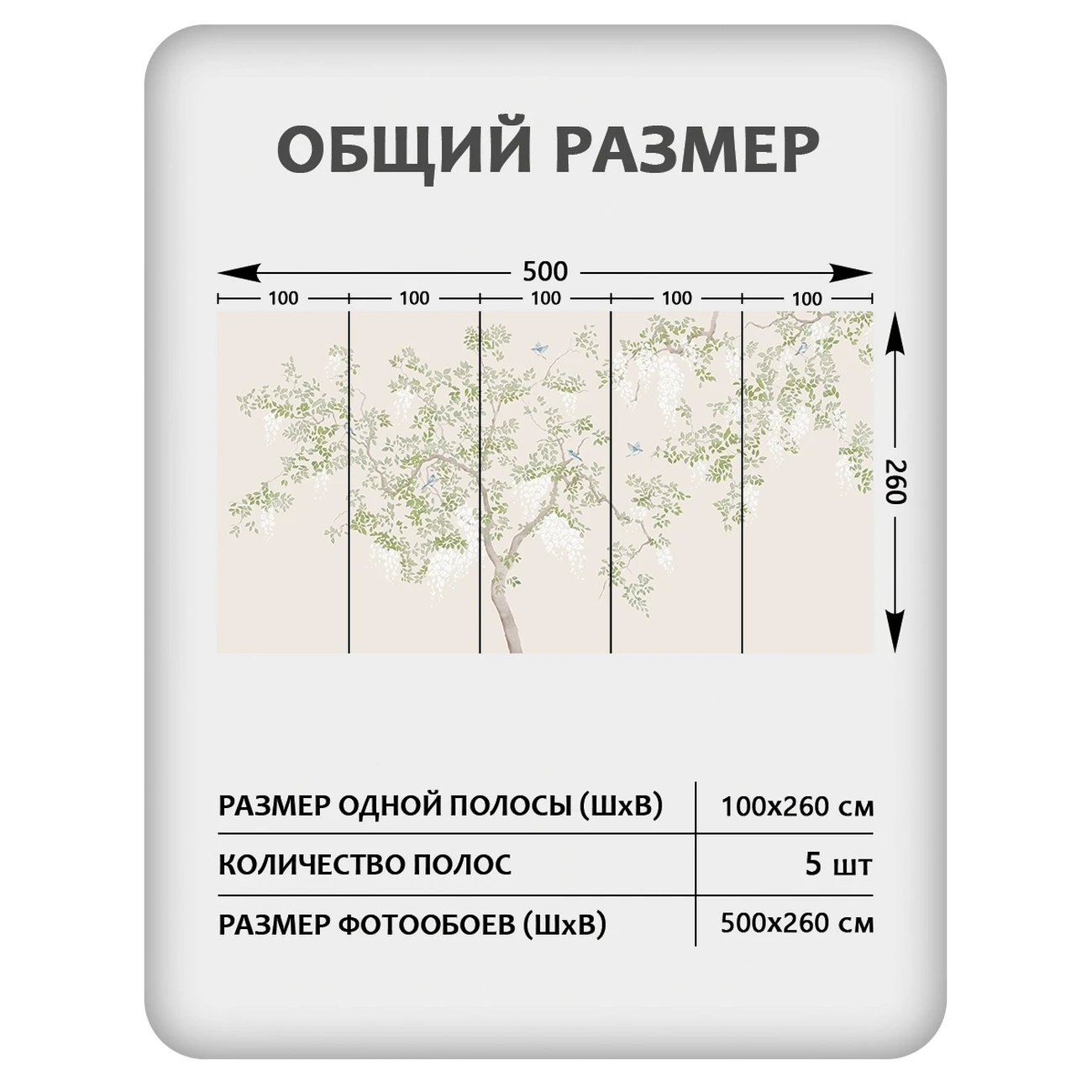 Фотообои рулонные Citydecor Blossom 29 на флизелиновой основе 500x260 см