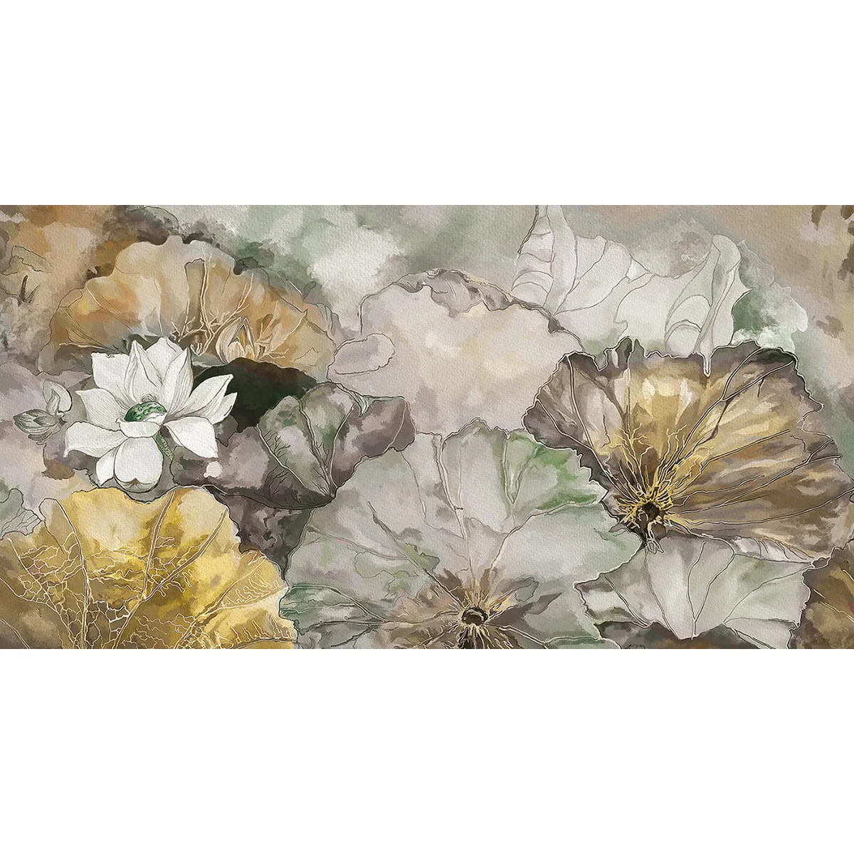 Бесшовное дизайнерское панно Citydecor Blossom 8 на флизелиновой основе 500x270 см