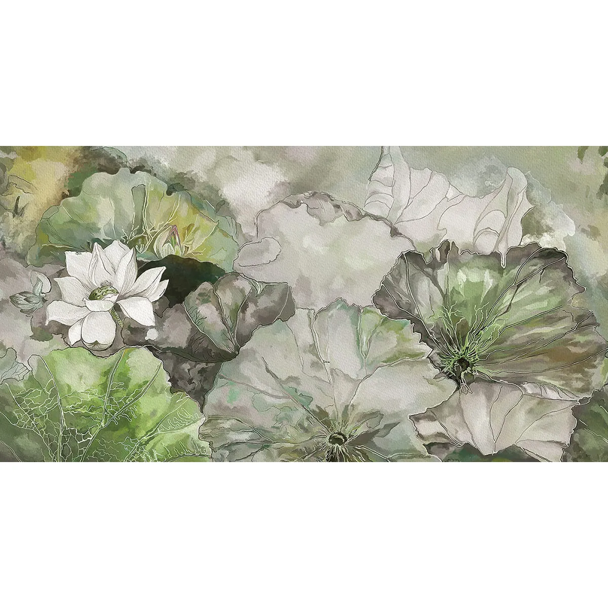 Бесшовные дизайнерские фотообои Citydecor Blossom 9 на флизелиновой основе 500x270 см