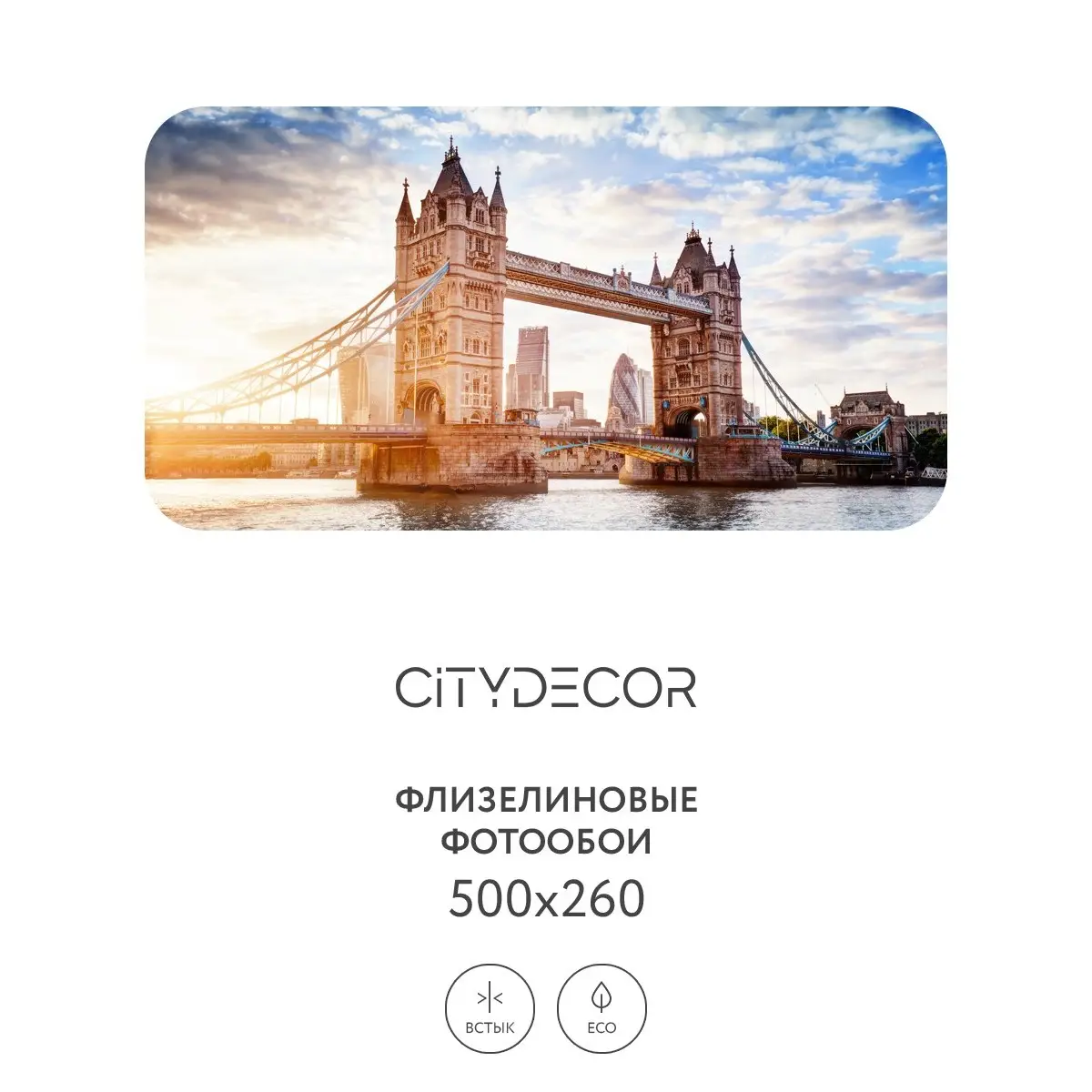 Фотообои рулонные Citydecor Города и Архитектура 48 на флизелиновой основе 500x260 см