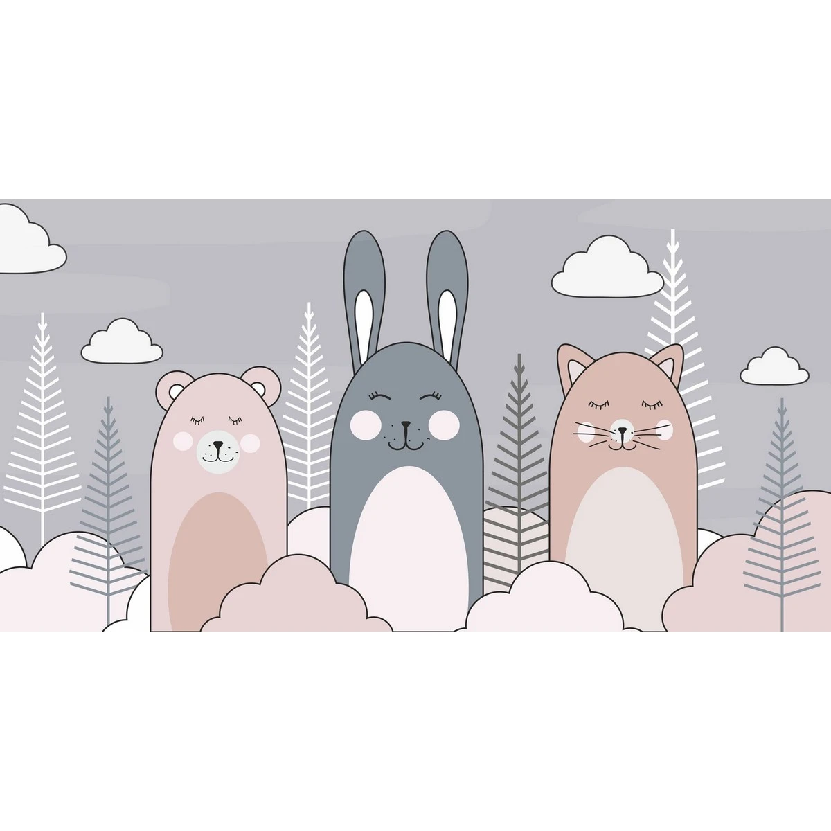 Бесшовное панно Citydecor Cute&Lovely 10 на флизелиновой основе 500x270 см