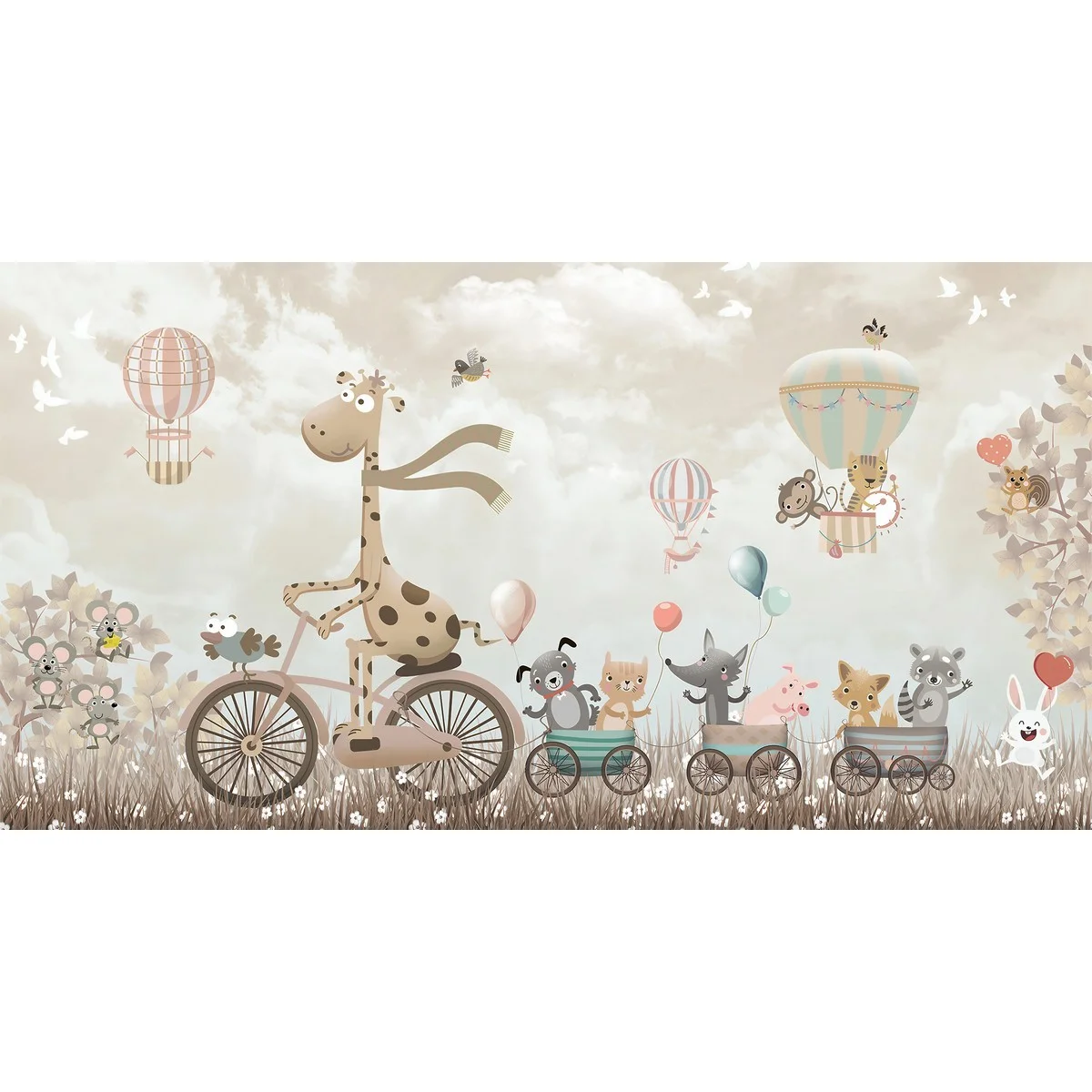 Фотообои рулонные Citydecor Cute&Lovely 17 на флизелиновой основе 500x260 см