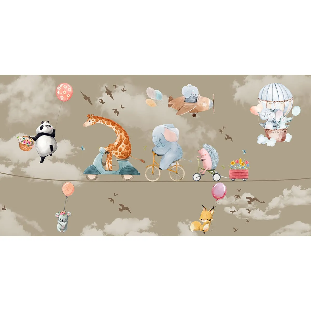 Дизайнерские фотообои рулонные Citydecor Cute&amp;Lovely 2 на флизелиновой основе 500x260 см