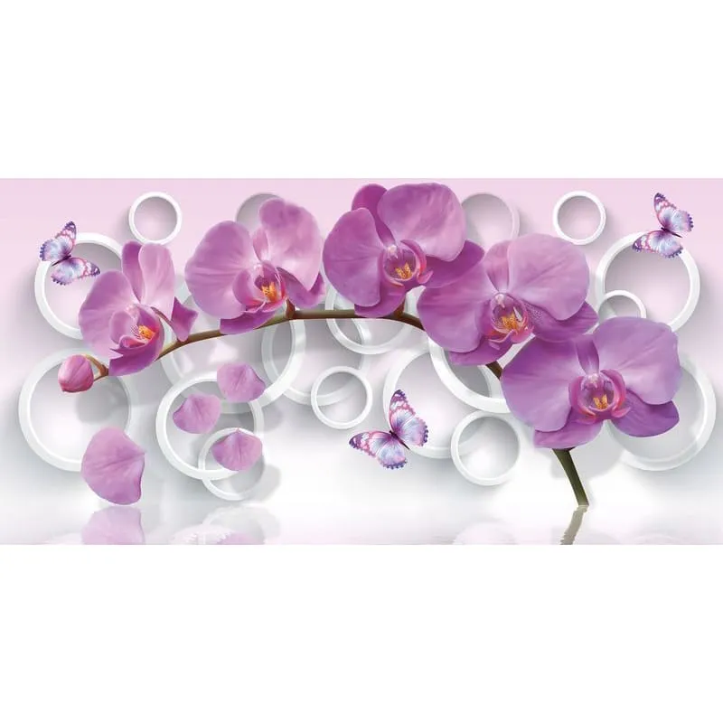 Фотообои рулонные Citydecor Цветочная абстракция 11 3D на флизелиновой основе 500x260 см