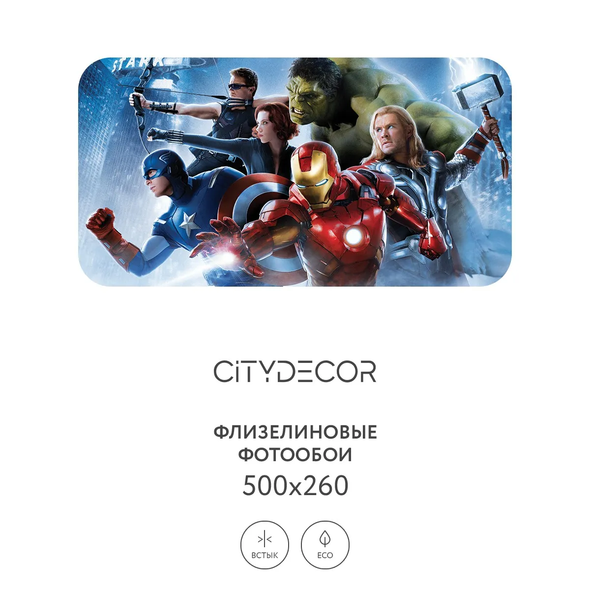 Фотообои рулонные Citydecor Детская 382 на флизелиновой основе 500x260 см