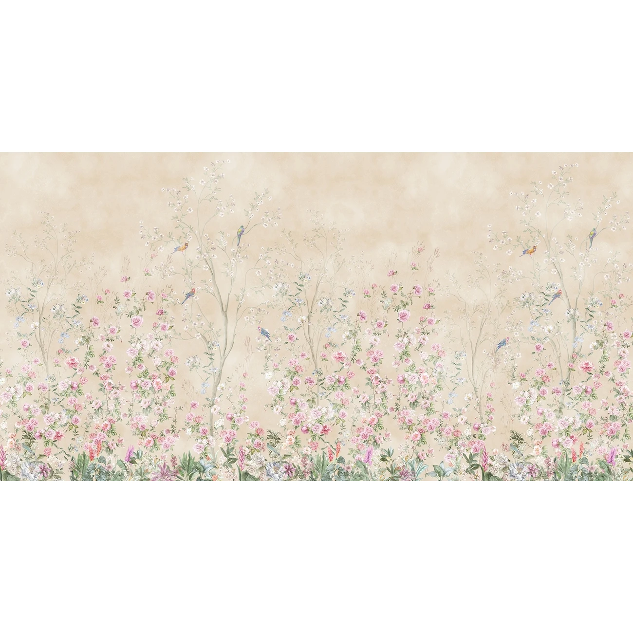 Фотообои рулонные Citydecor Flower town 25 на флизелиновой основе 500x260 см