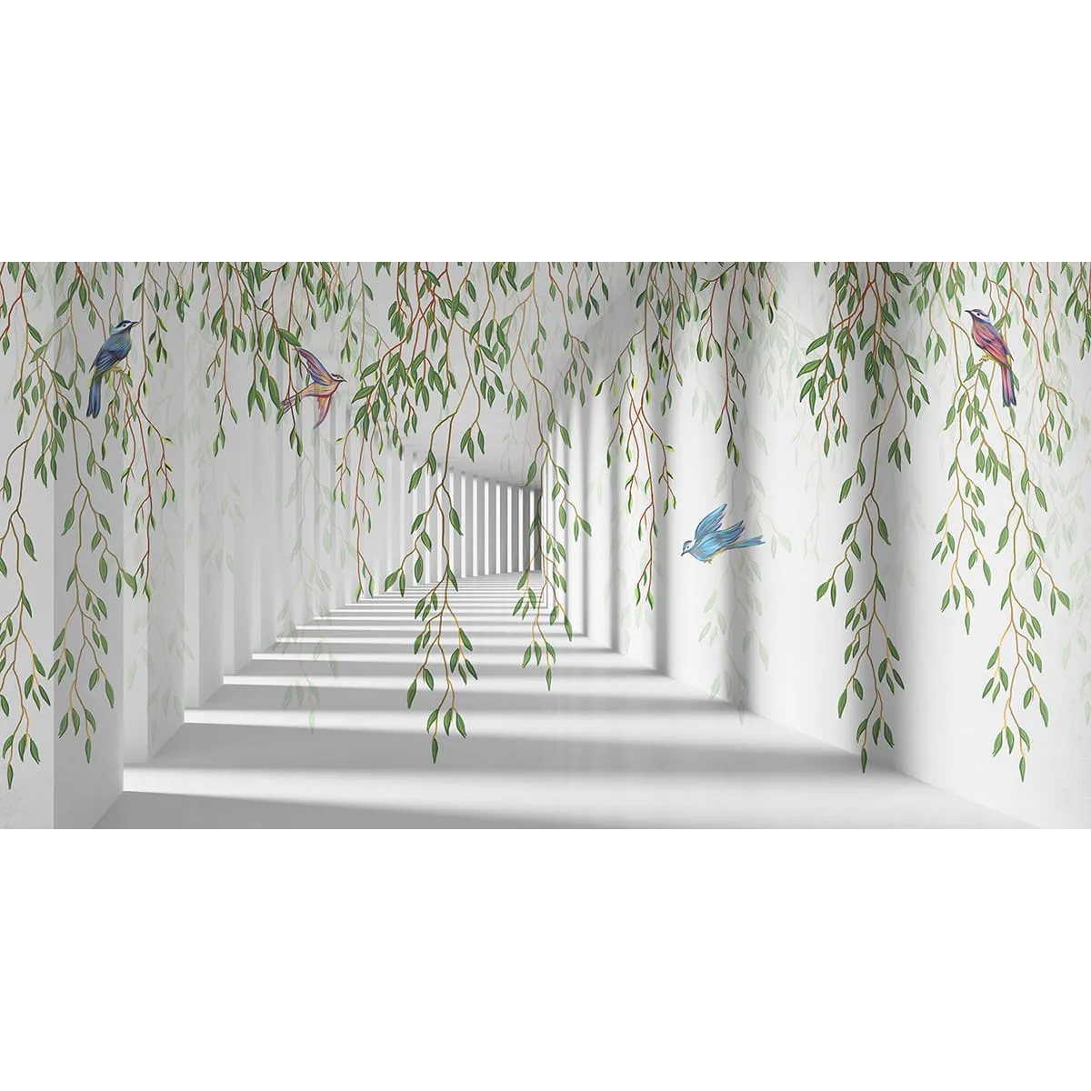 Фотообои рулонные Citydecor Flower Tunnel 3d 1 на флизелиновой основе 500x260 см