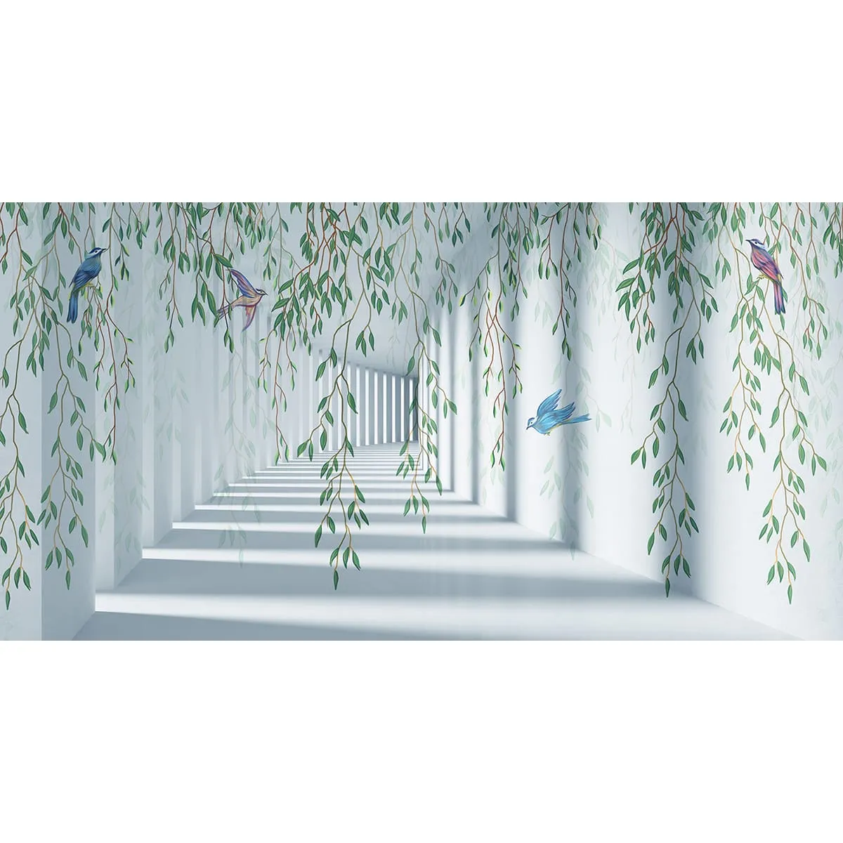 Фотообои рулонные Citydecor Flower Tunnel 3d 2 на флизелиновой основе 500x260 см