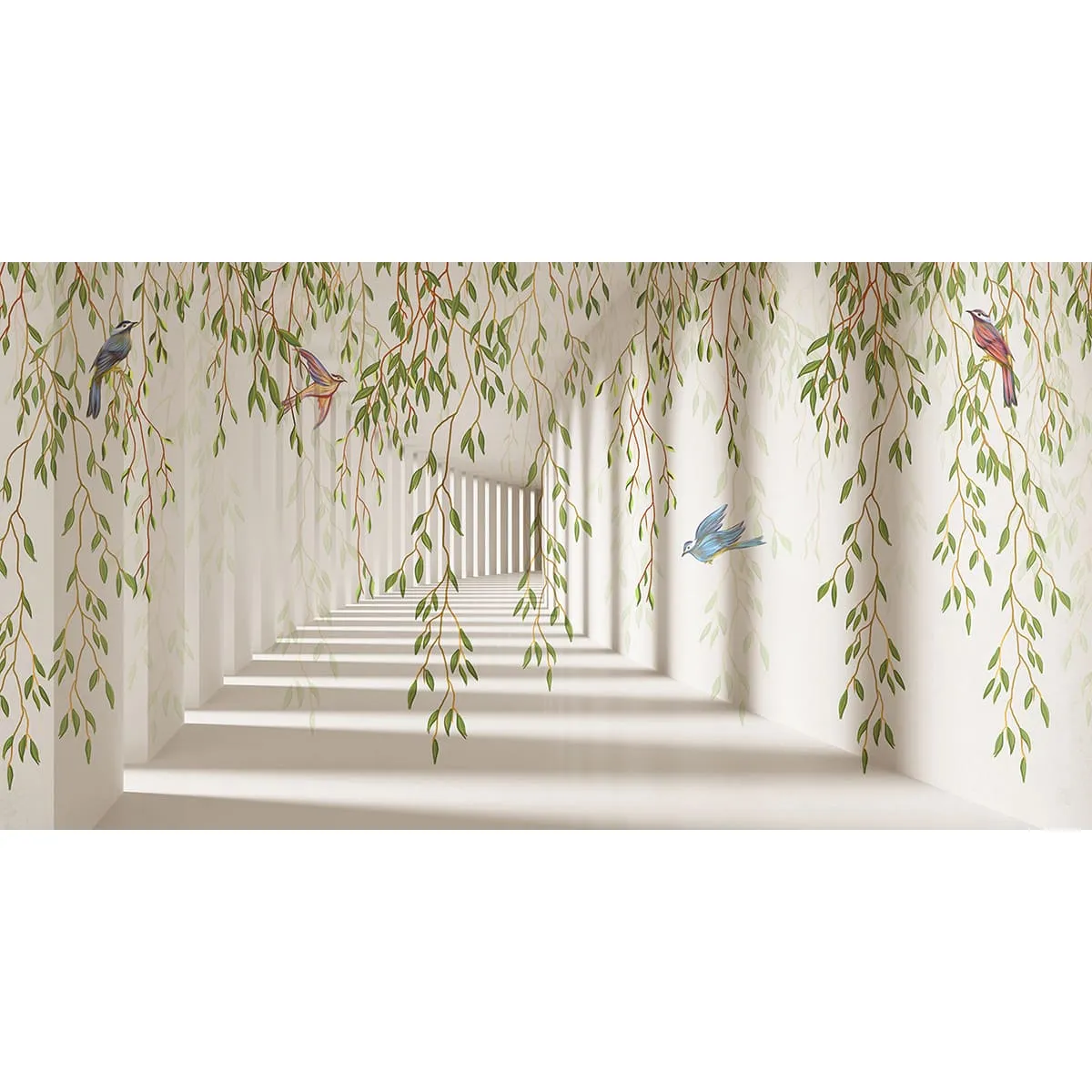 Фотообои рулонные Citydecor Flower Tunnel 3d 4 на флизелиновой основе 500x260 см