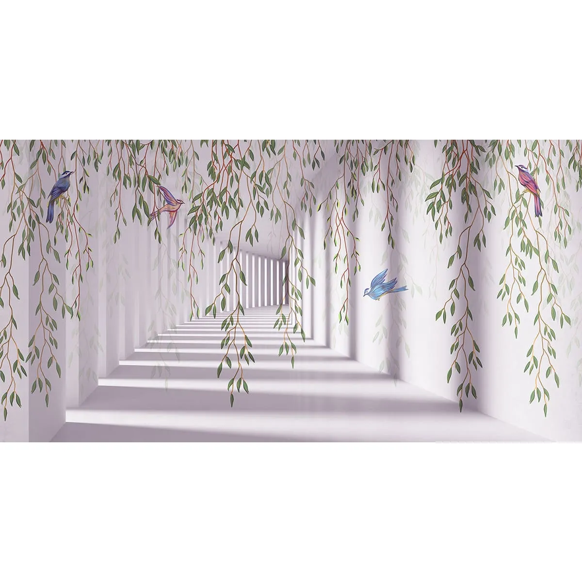 Фотообои рулонные Citydecor Flower Tunnel 3d 5 на флизелиновой основе 500x260 см